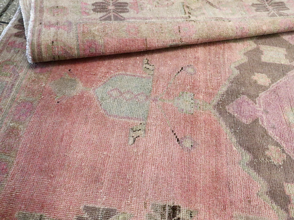 Vintage Persian Afshar Accent Rug, No.29899 - Staging