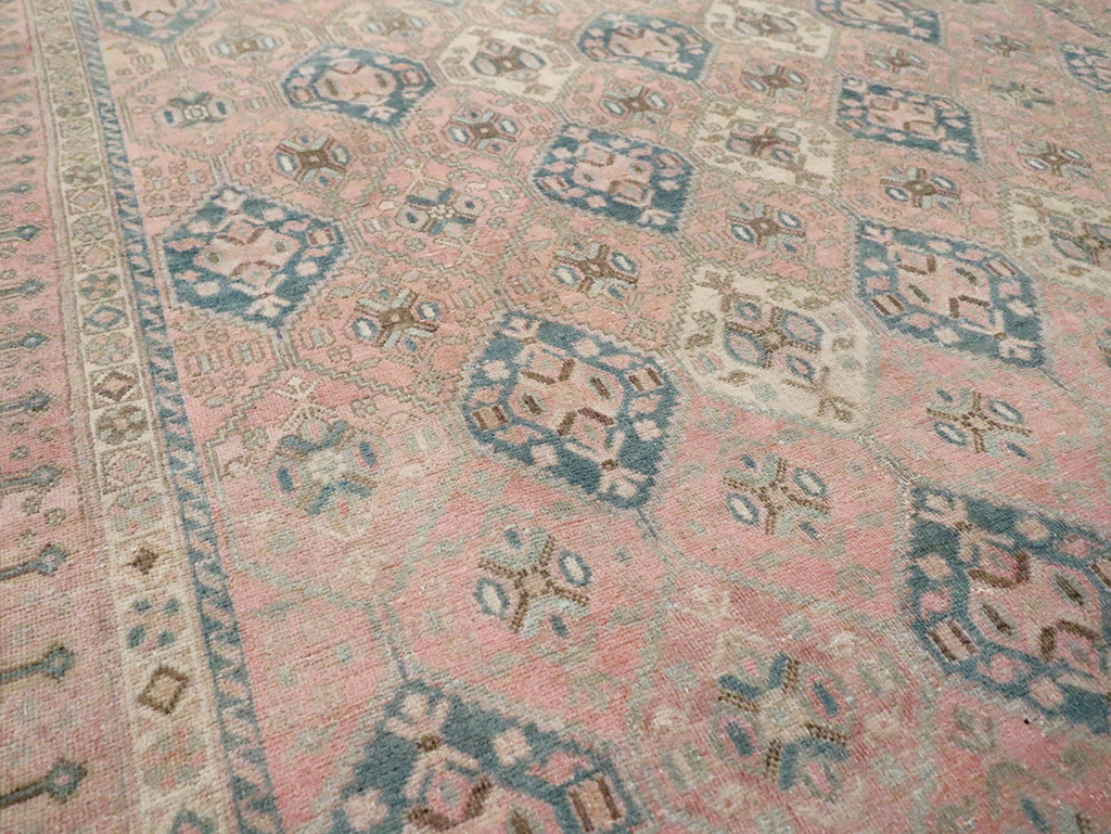 Vintage Persian Afshar Accent Rug, No.29900 - Staging