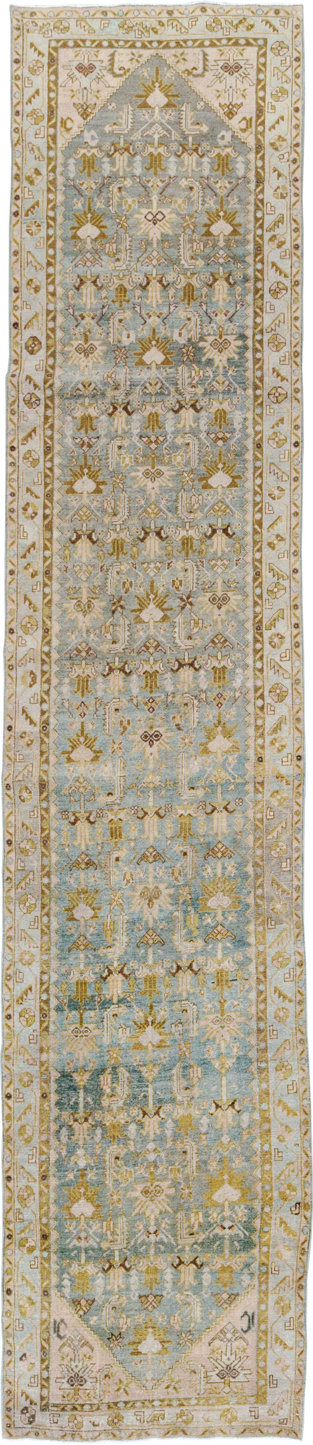 Antique Persian Malayer Long Runner, No.29901 - Staging