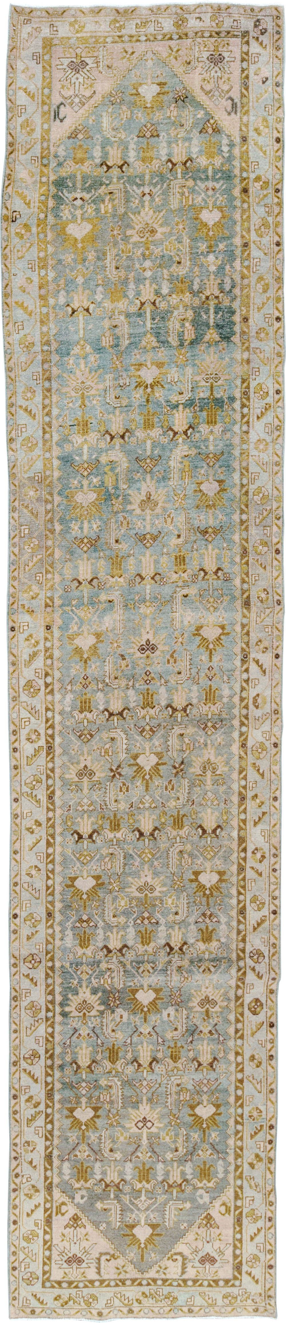 Antique Persian Malayer Long Runner, No.29901 - Staging