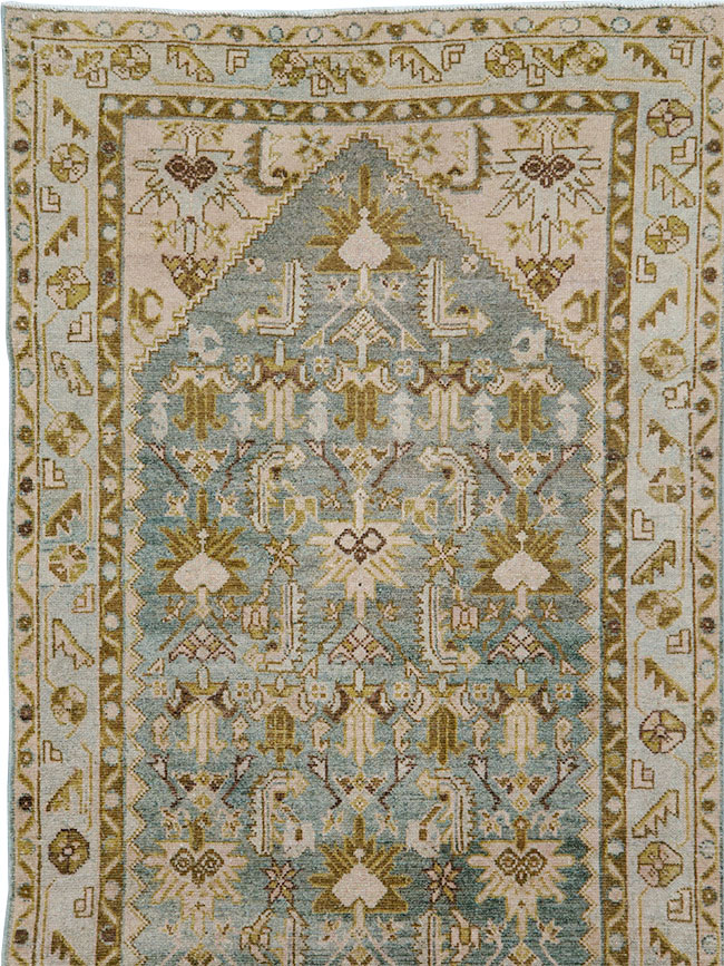 Antique Persian Malayer Long Runner, No.29901 - Staging