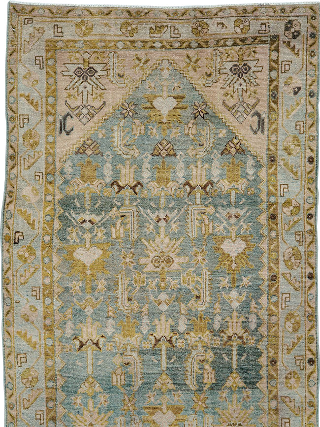 Antique Persian Malayer Long Runner, No.29901 - Staging