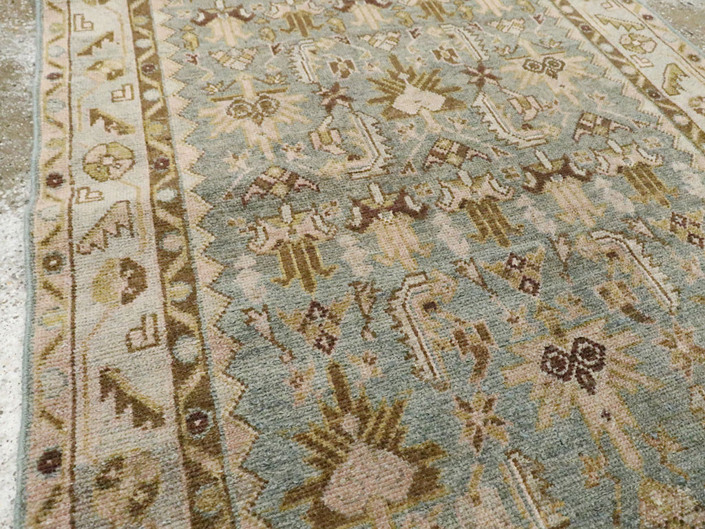 Antique Persian Malayer Long Runner, No.29901 - Staging