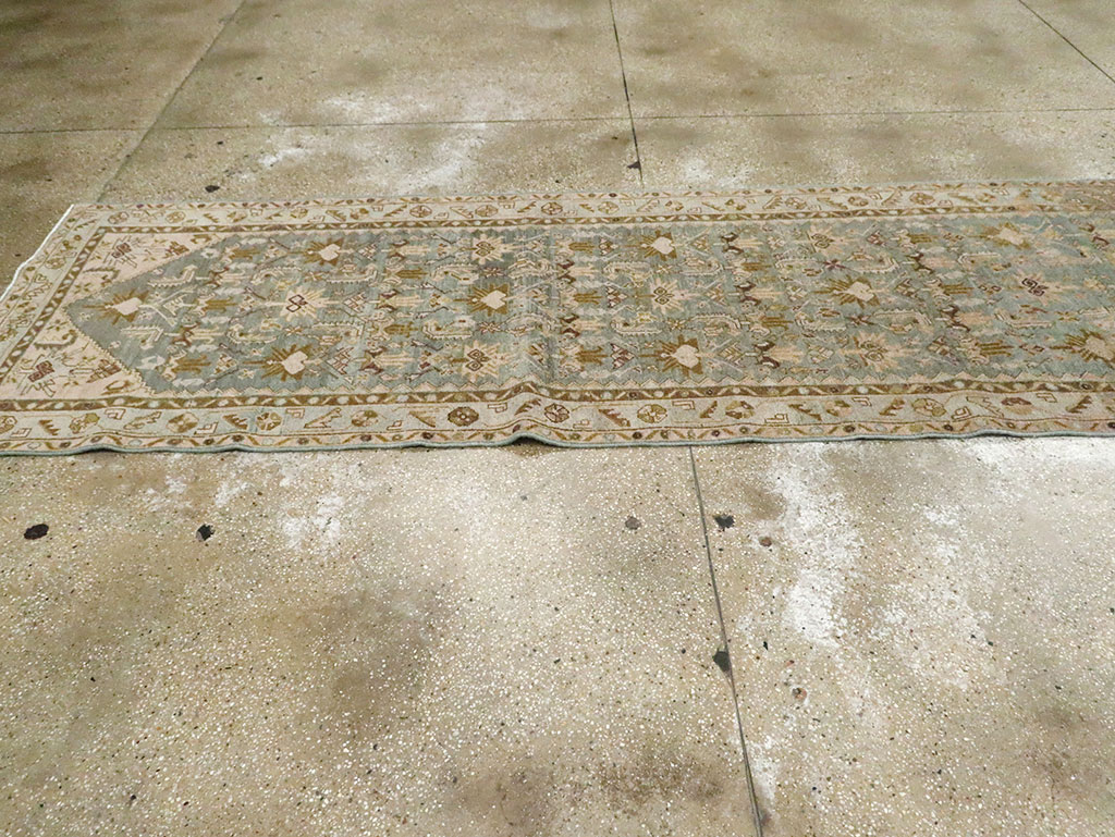 Antique Persian Malayer Long Runner, No.29901 - Staging