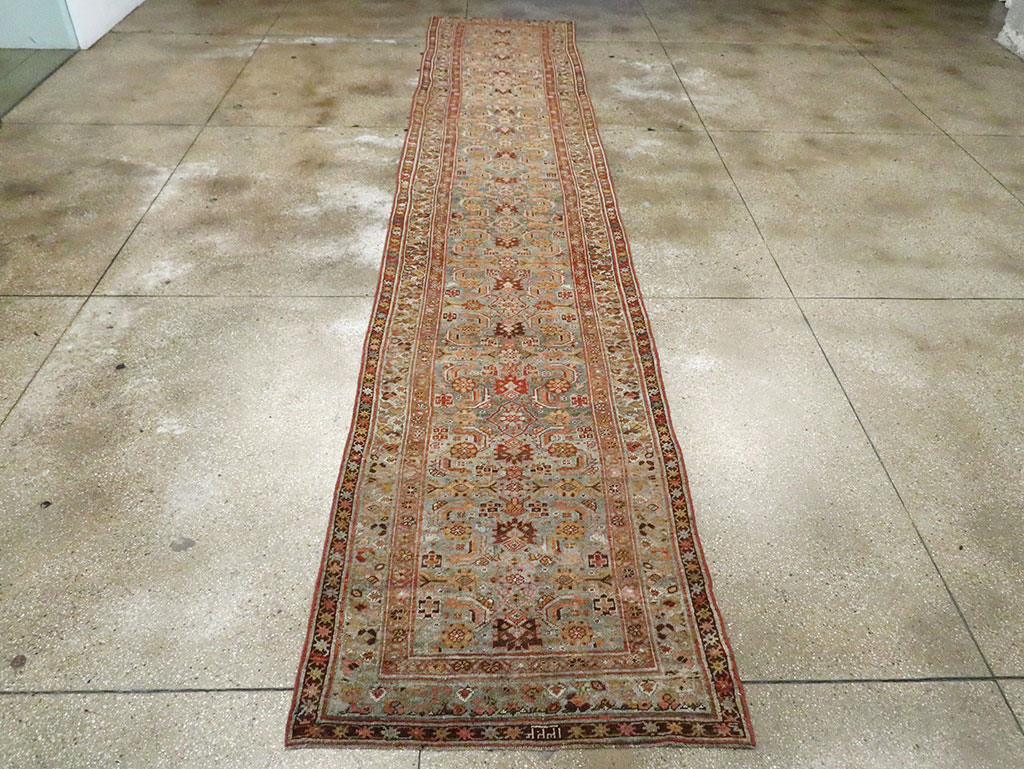Antique Kurd Bidjar Runner, No.29902 - Staging