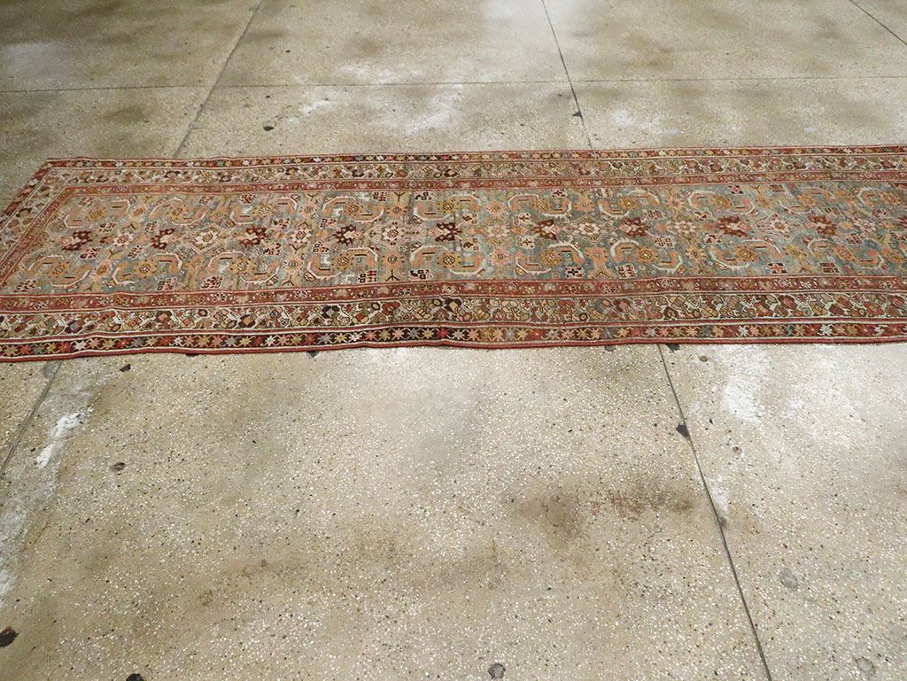 Antique Kurd Bidjar Runner, No.29902 - Staging