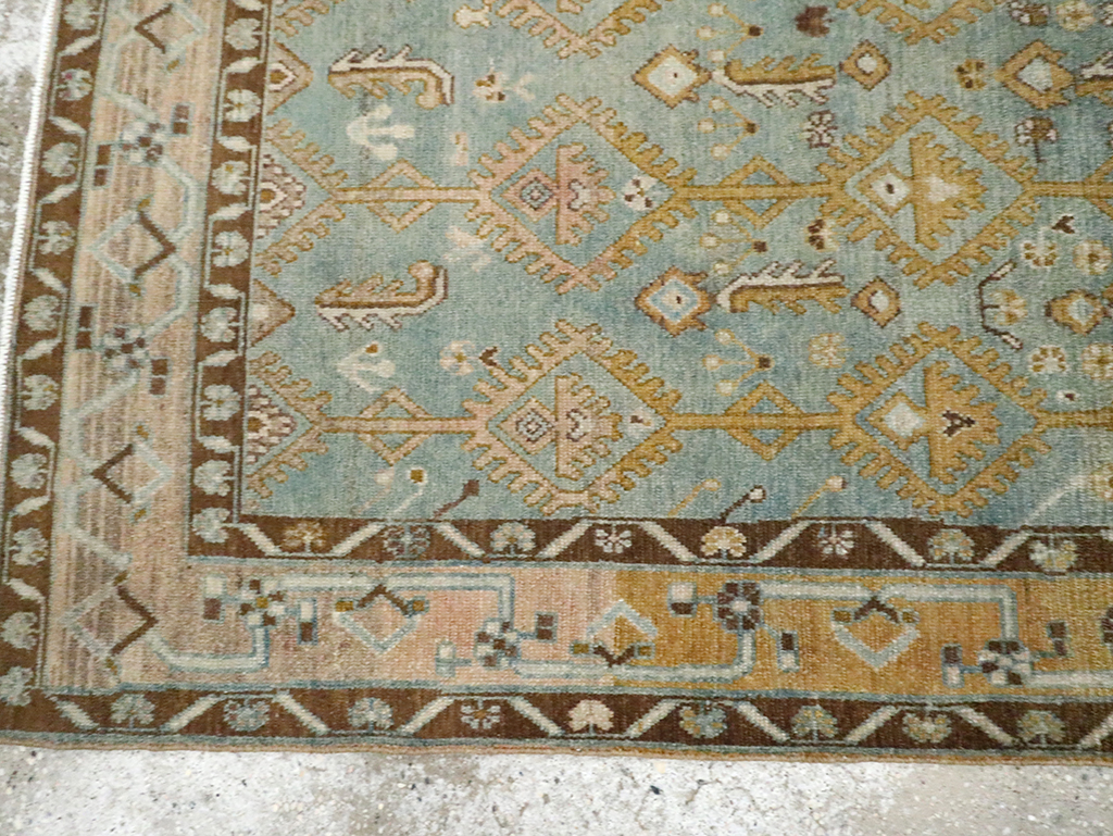 Vintage Persian Malayer Accent Rug, No.29904 - Staging