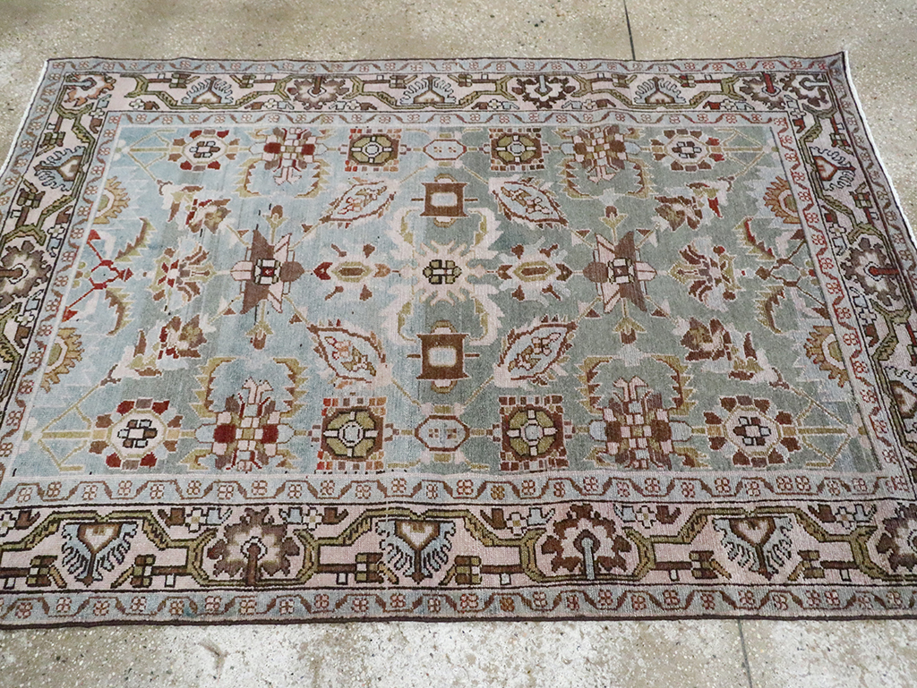 Vintage Persian Malayer Rug, No.29907 - Staging