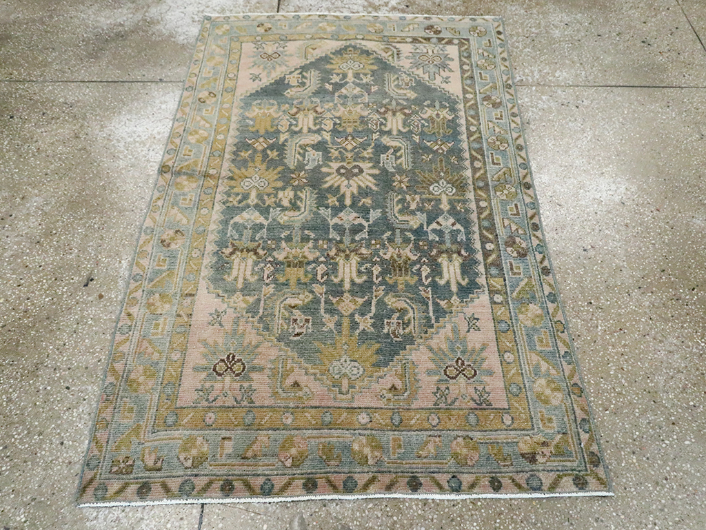 Vintage Persian Malayer Rug, No.29909 - Staging