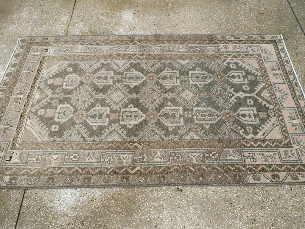 Vintage Persian Malayer Rug, No.29910 - Staging