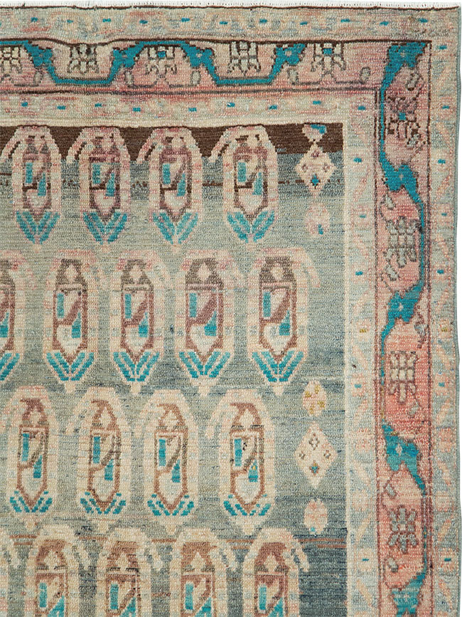 Vintage Persian Malayer Rug, No.29911 - Staging