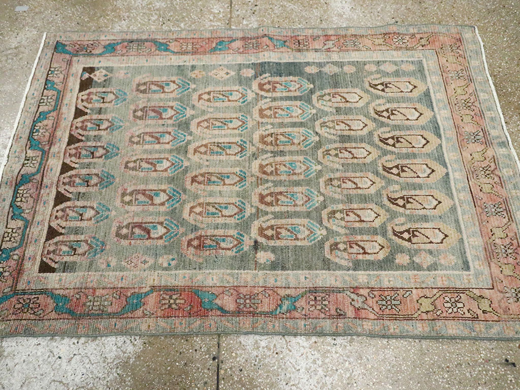 Vintage Persian Malayer Rug, No.29911 - Staging