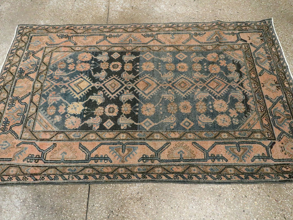 Vintage Persian Malayer Rug, No.29912 - Staging