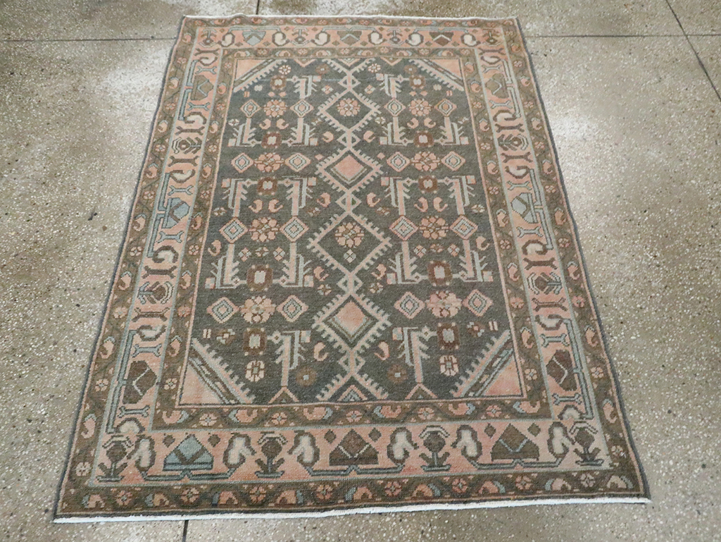 Vintage Persian Malayer Rug, No.29914 - Staging
