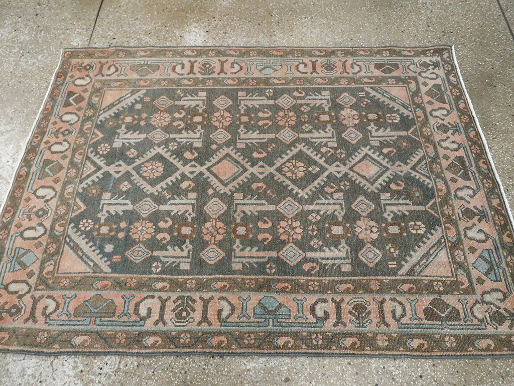 Vintage Persian Malayer Rug, No.29914 - Staging