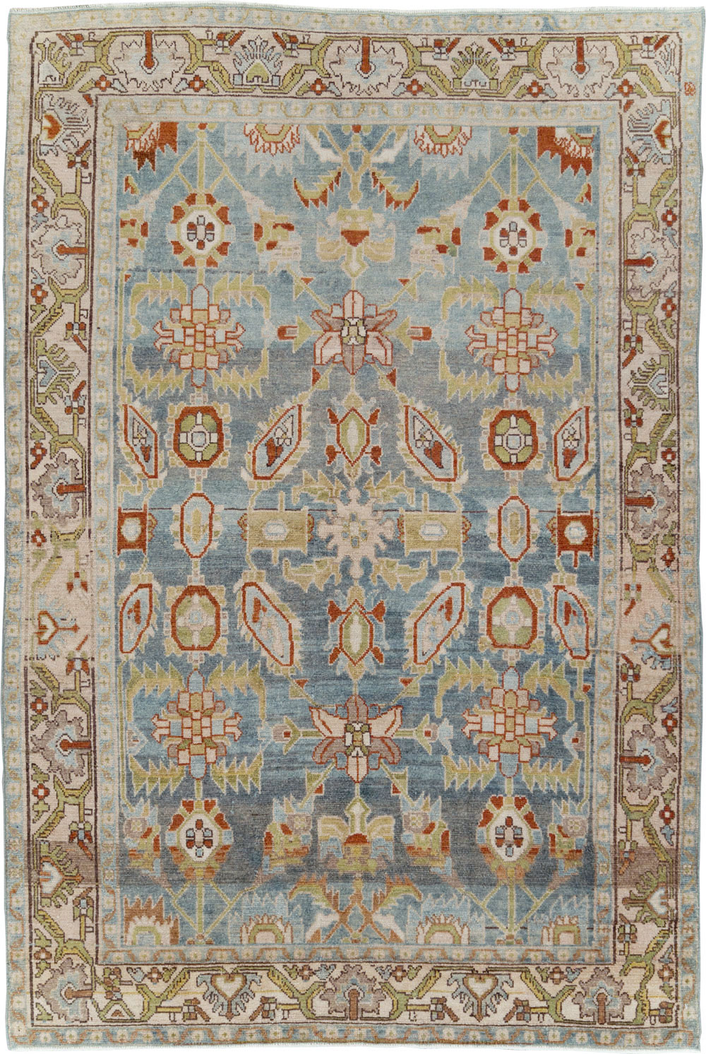 Vintage Persian Malayer Rug, No.29915 - Staging