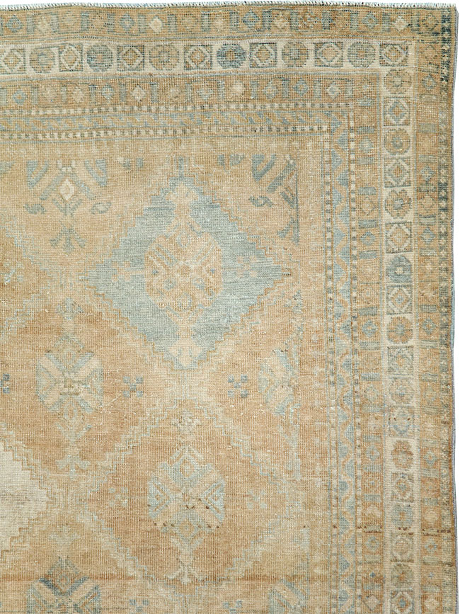 Vintage Persian Afshar Accent Rug, No.29916 - Staging