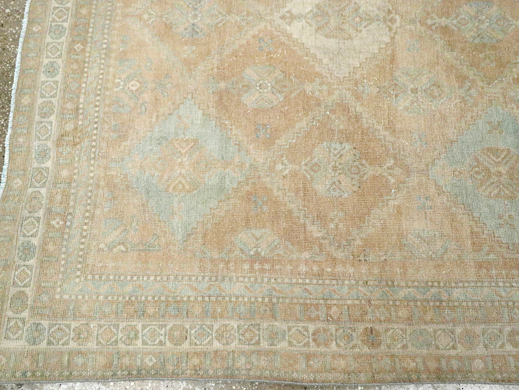 Vintage Persian Afshar Accent Rug, No.29916 - Staging