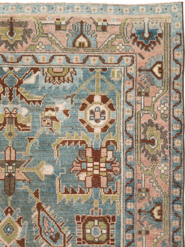 Vintage Persian Malayer Accent Rug, No.29917 - Staging