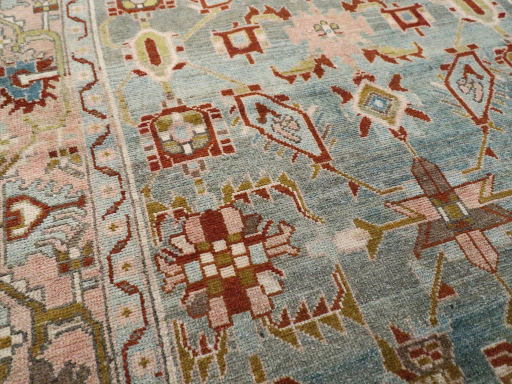 Vintage Persian Malayer Accent Rug, No.29917 - Staging