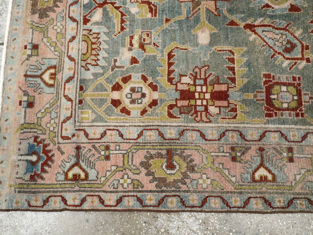 Vintage Persian Malayer Accent Rug, No.29917 - Staging