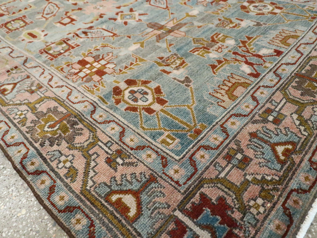 Vintage Persian Malayer Accent Rug, No.29917 - Staging