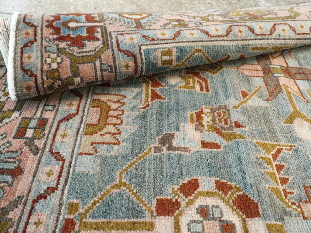 Vintage Persian Malayer Accent Rug, No.29917 - Staging