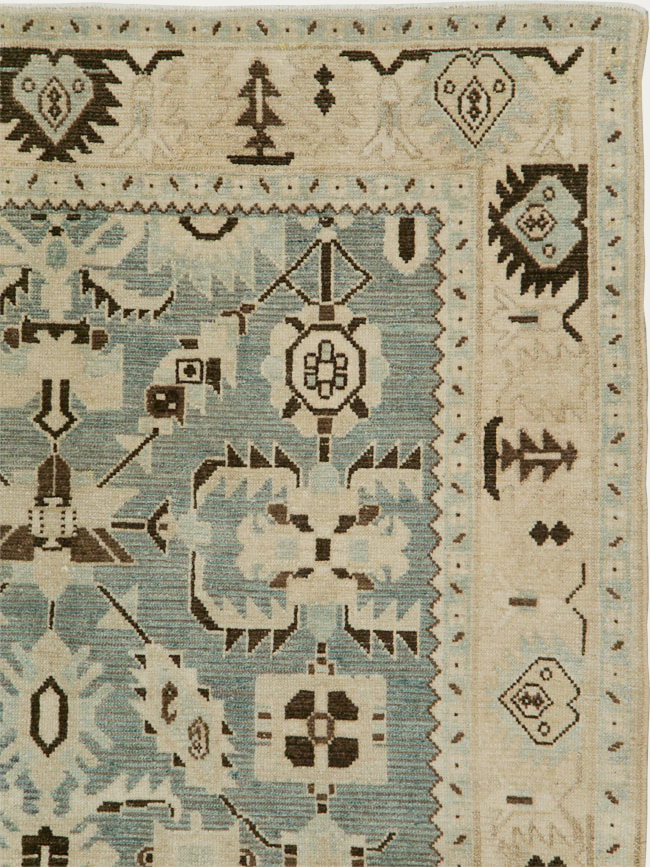 Vintage Persian Malayer Accent Rug, No.29922 - Staging