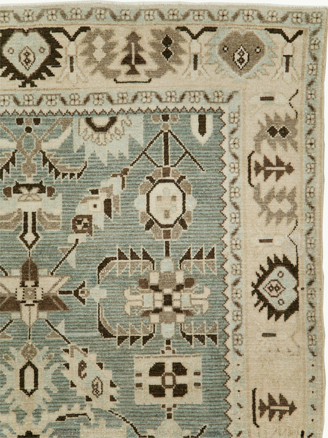 Vintage Persian Malayer Accent Rug, No.29922 - Staging