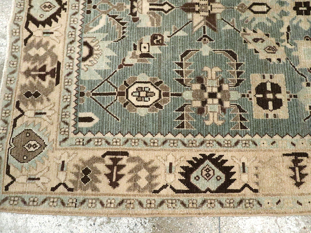 Vintage Persian Malayer Accent Rug, No.29922 - Staging
