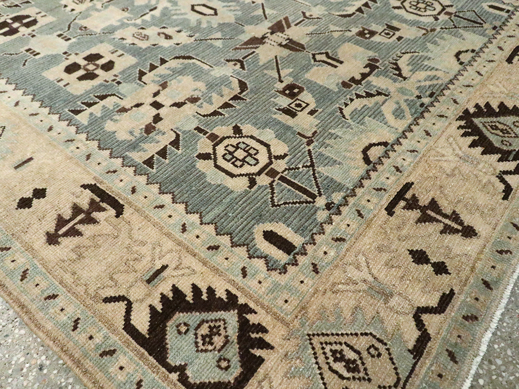 Vintage Persian Malayer Accent Rug, No.29922 - Staging