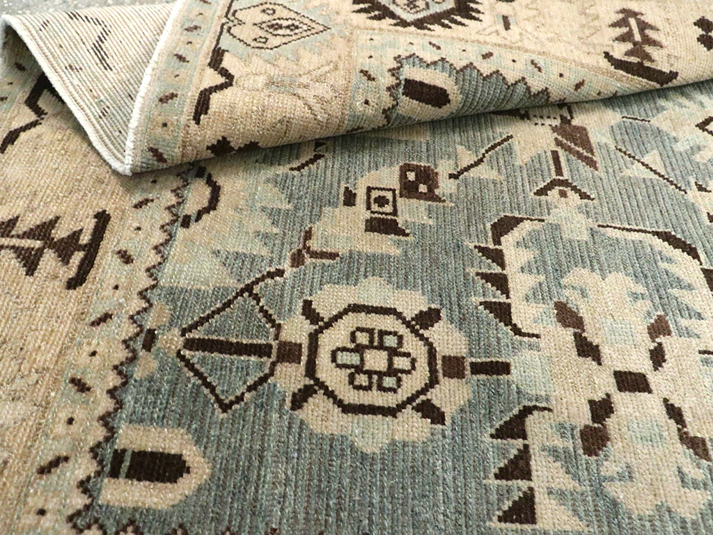 Vintage Persian Malayer Accent Rug, No.29922 - Staging