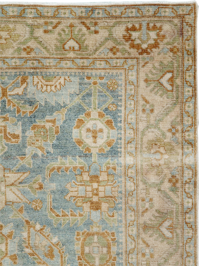 Vintage Persian Malayer Accent Rug, No.29927 - Staging