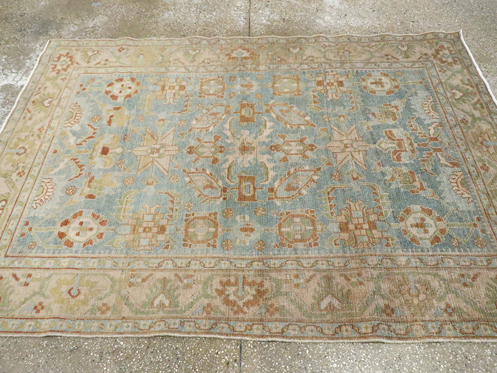 Vintage Persian Malayer Accent Rug, No.29927 - Staging