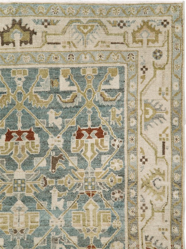 Vintage Persian Malayer Rug, No.29929 - Staging