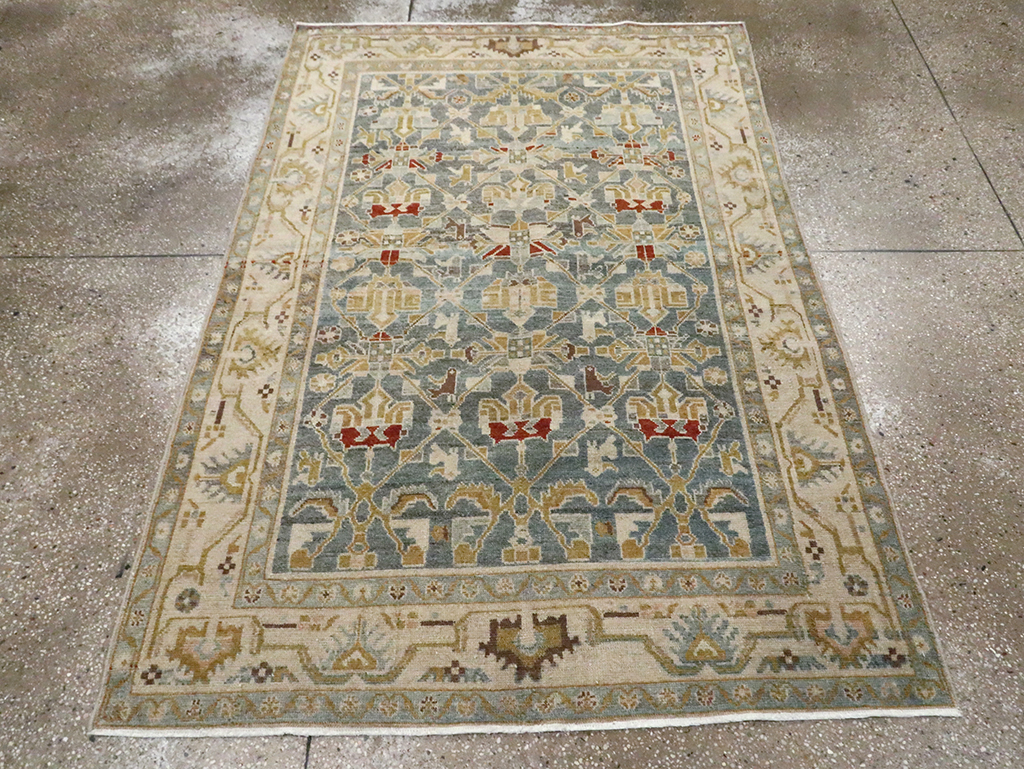Vintage Persian Malayer Rug, No.29929 - Staging