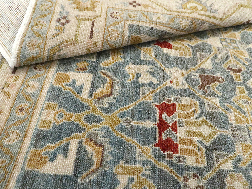 Vintage Persian Malayer Rug, No.29929 - Staging