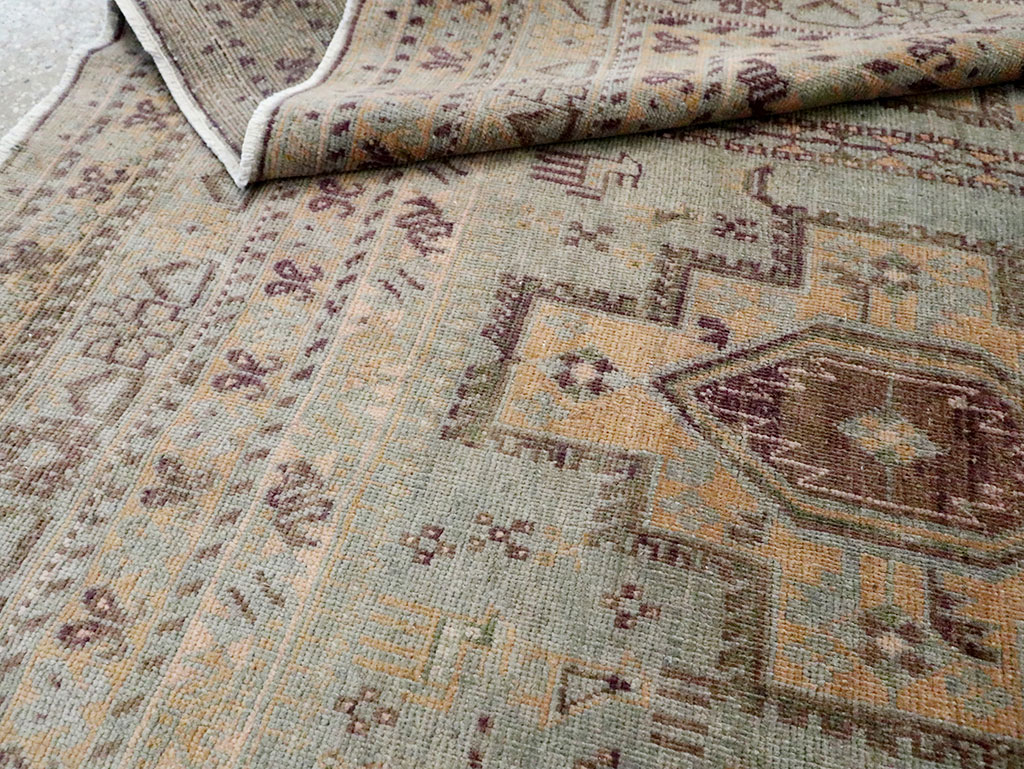 Vintage Persian Afshar Accent Rug, No.29931 - Staging