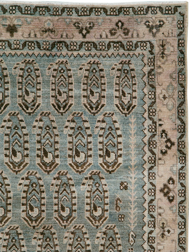 Vintage Persian Malayer Accent Rug, No.29932 - Staging