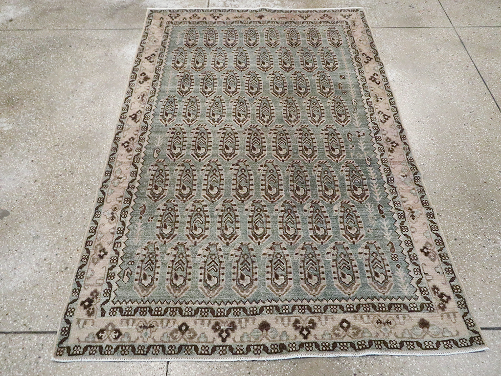 Vintage Persian Malayer Accent Rug, No.29932 - Staging