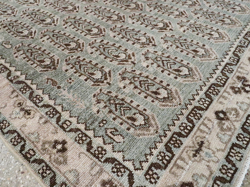 Vintage Persian Malayer Accent Rug, No.29932 - Staging
