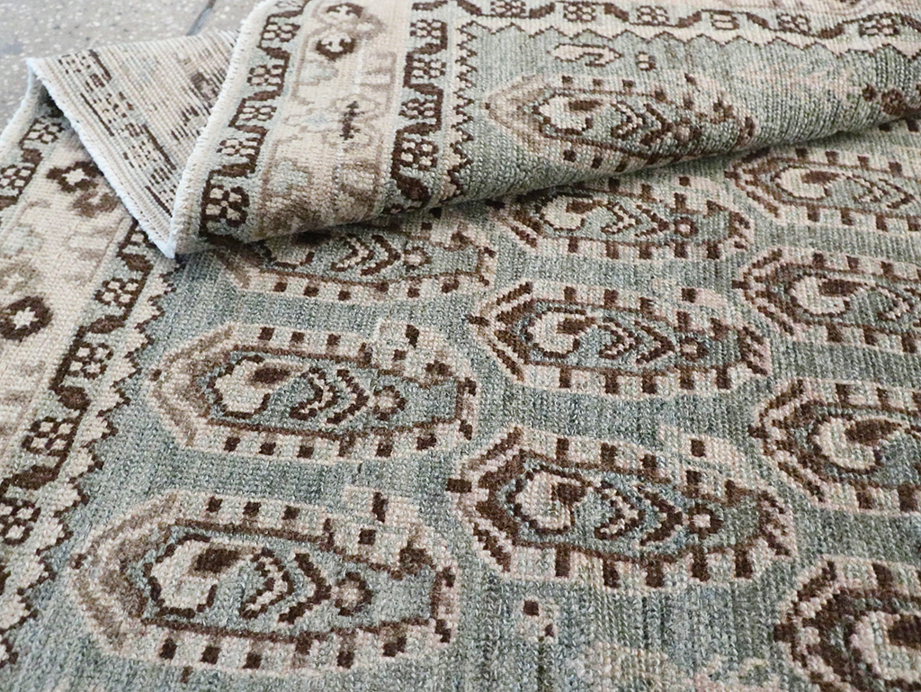 Vintage Persian Malayer Accent Rug, No.29932 - Staging