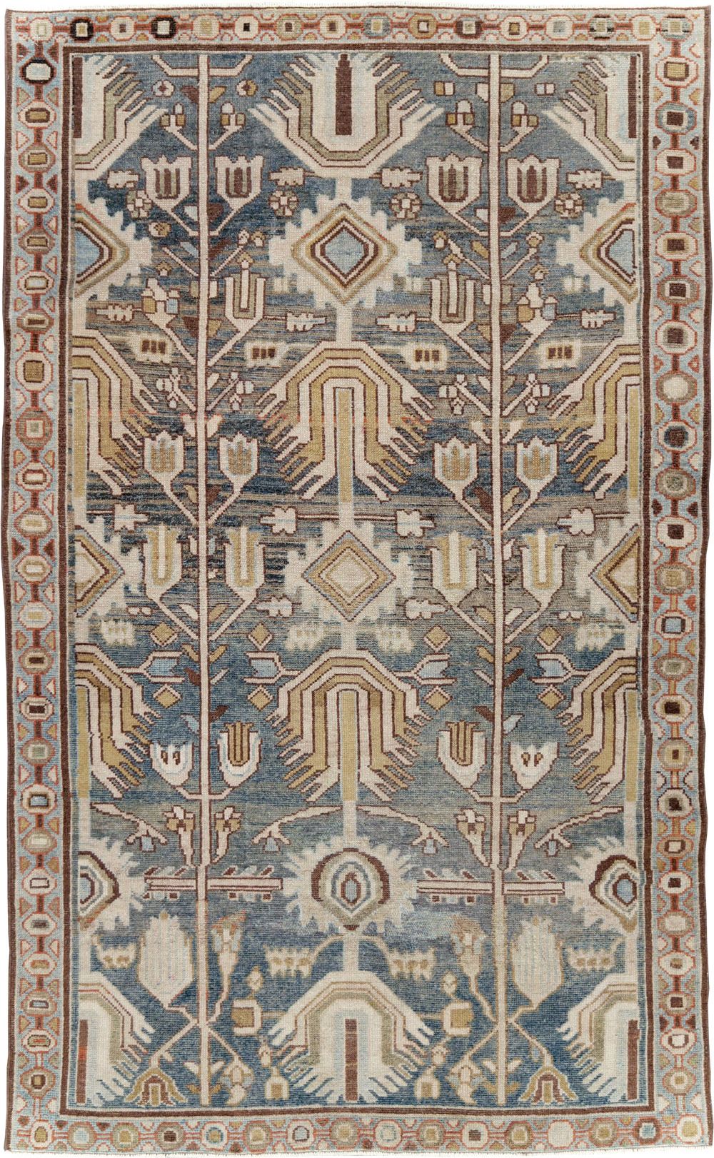 Vintage Persian Malayer Rug, No.29933 - Staging