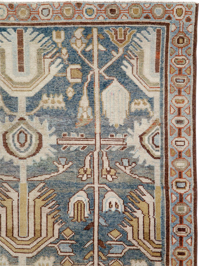 Vintage Persian Malayer Rug, No.29933 - Staging