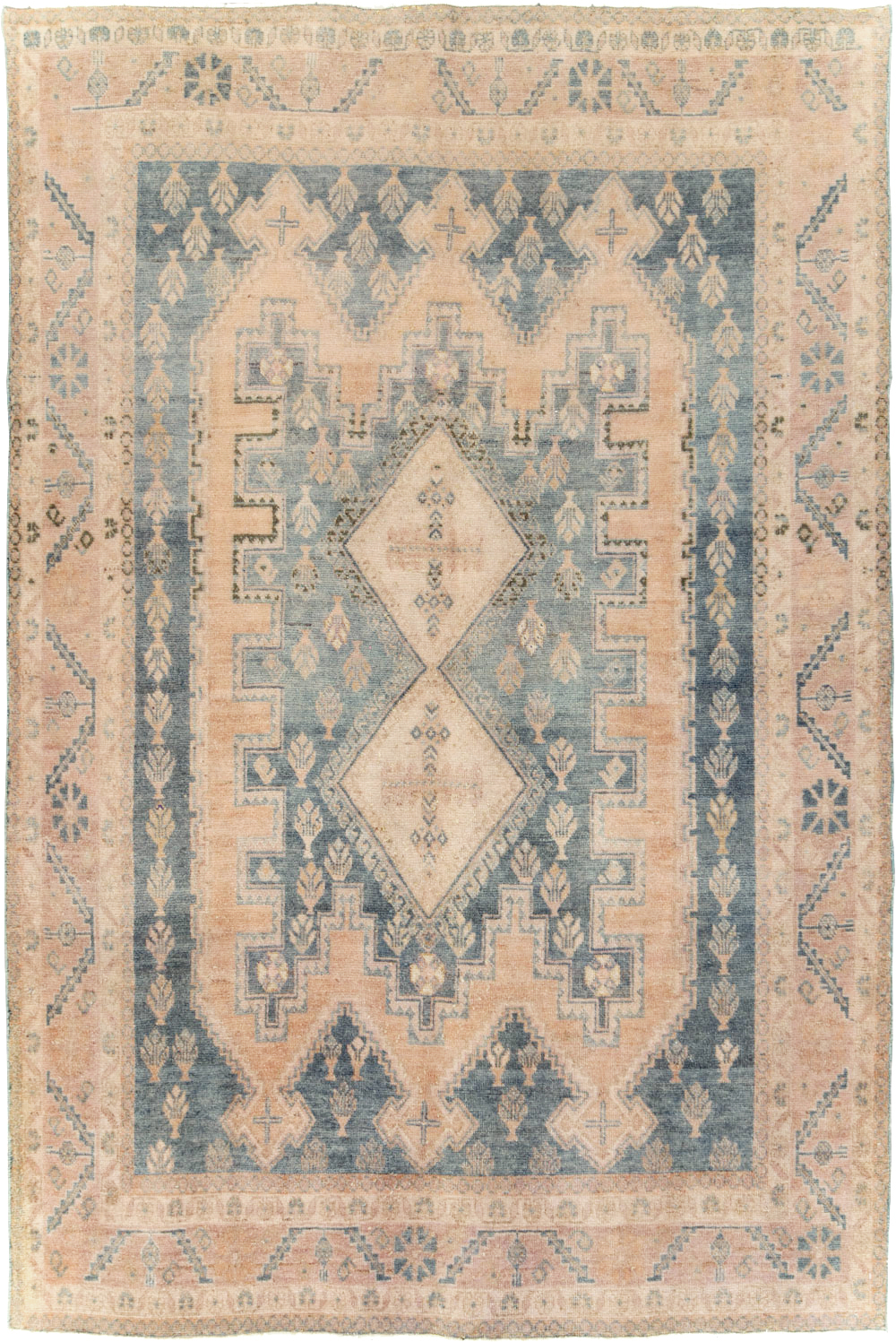 Vintage Persian Afshar Accent Rug, No.29934 - Staging