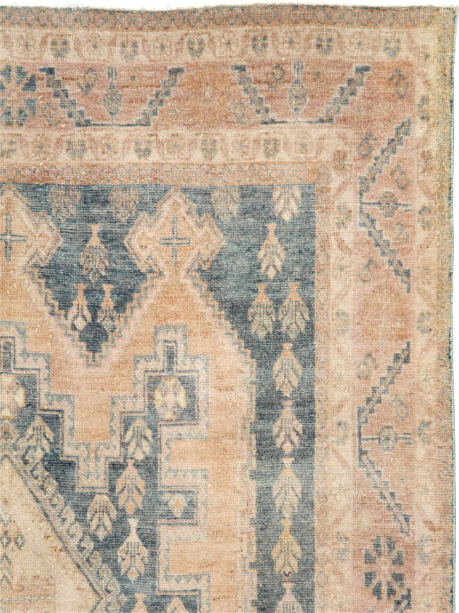 Vintage Persian Afshar Accent Rug, No.29934 - Staging
