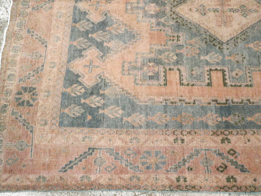 Vintage Persian Afshar Accent Rug, No.29934 - Staging