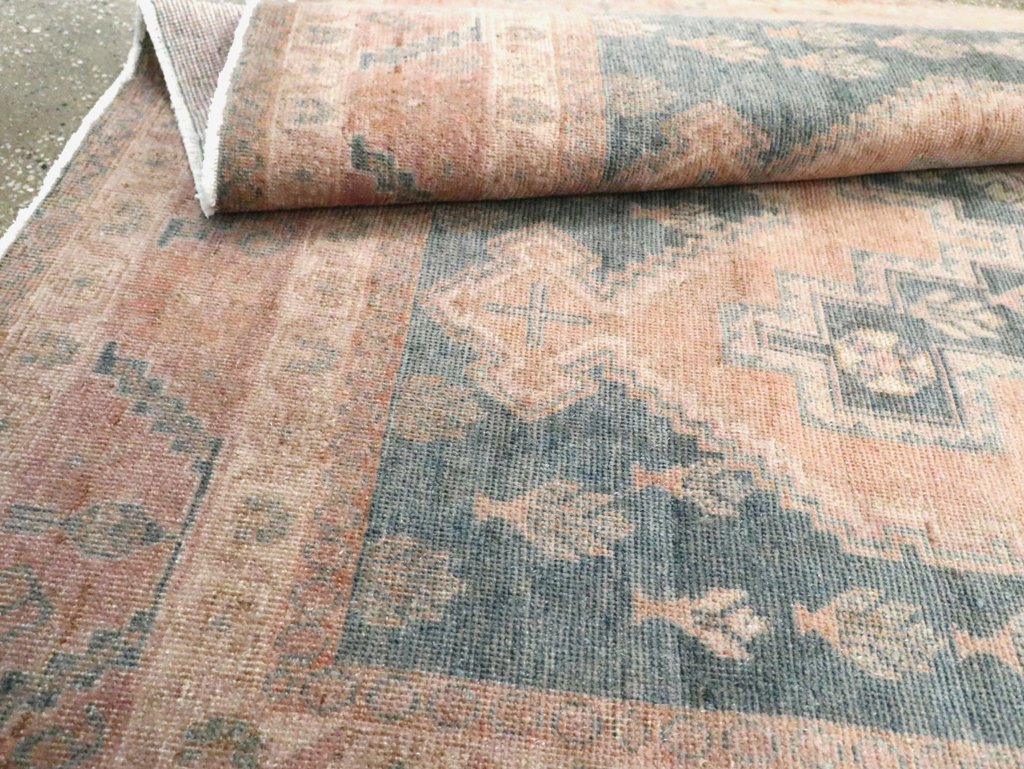 Vintage Persian Afshar Accent Rug, No.29934 - Staging