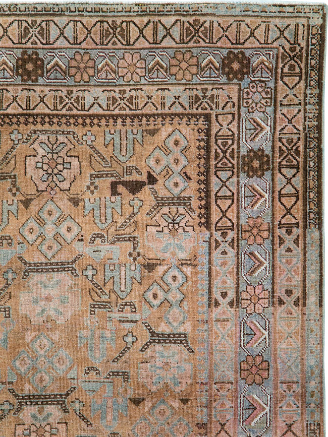 Antique Persian Afshar Accent Rug, No.29940 - Staging