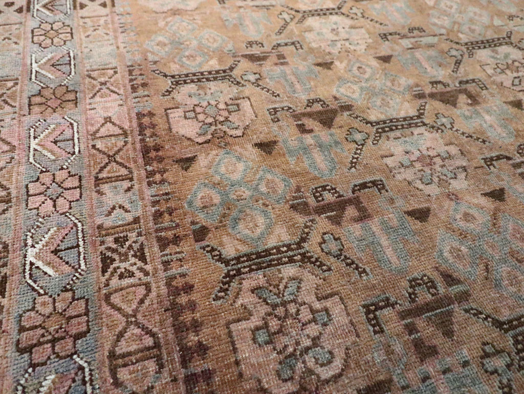 Antique Persian Afshar Accent Rug, No.29940 - Staging